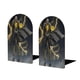 thumbnail image 1 of Black Adam Sujetalibros decorativos temáticos, tope para estantería con base antideslizante, uso dual para hogar y oficina - 2 piezas, 1 of 6