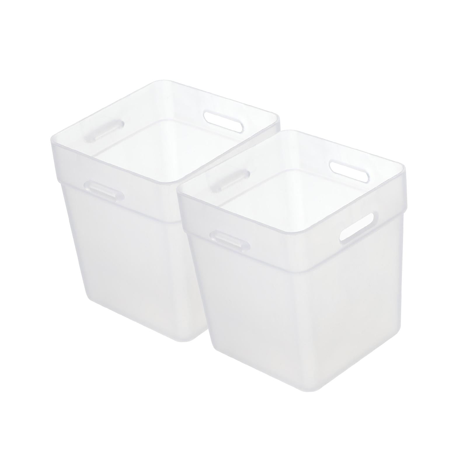 Bothyi - 2x Caja Organizadora Para Refrigerador, Caja De Puerta Lateral Para Refrigerador, Armarios De Frutas, Color Blanco