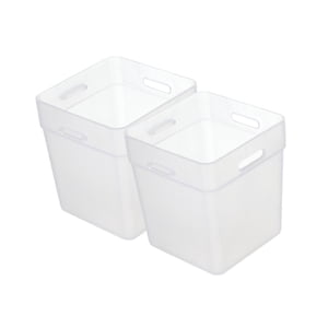 Bothyi - 2X Caja Organizadora Para Refrigerador, Caja De Puerta Lateral Para Refrigerador, Armarios De Frutas, Color Blanco