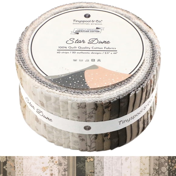 Tiras de Tela Tinyspool & Co. 6 cm × 112 cm – Pack de 40