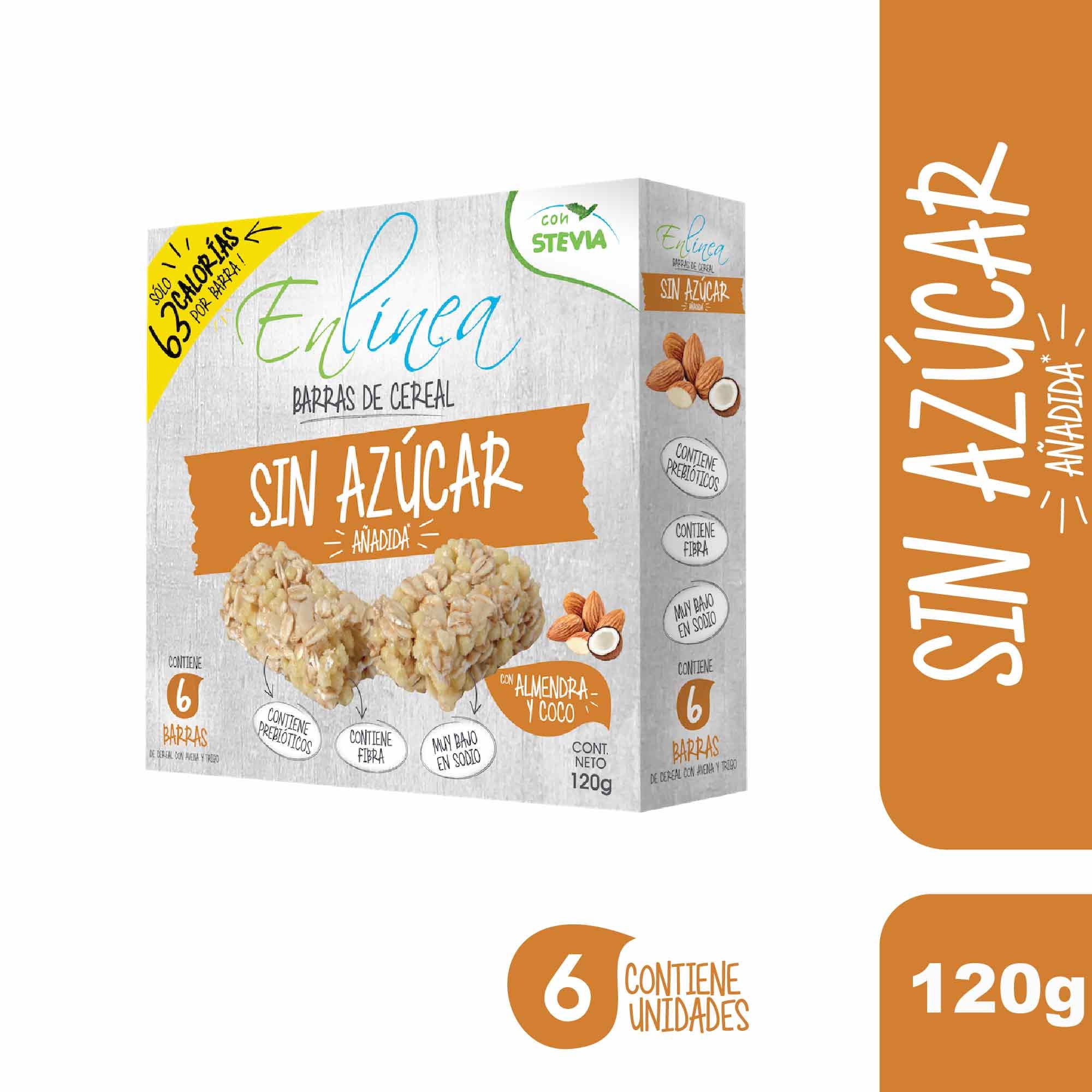 Barra De Cereal Con Almendra Y Coco 120 g En Línea