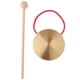 thumbnail image 3 of Platillo De Instrumento Tradicional De Gong De Mano De Metal Con Martillo De Juego Redondo De 10 Cm, 3 of 5