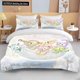 thumbnail image 1 of 10 Size Duffy and Friends Printed Bedding Set Cartoon Microfiber Bed Set Pillowcase Adult Bed Cover Bedroom Bed Set Duvet Bed Sheets, 1 of 5