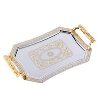 Bothyi - Bandeja De Acero Inoxidable Con Diseño Organizador, Bandeja De Postres Para La Cena De La Cocina Casera