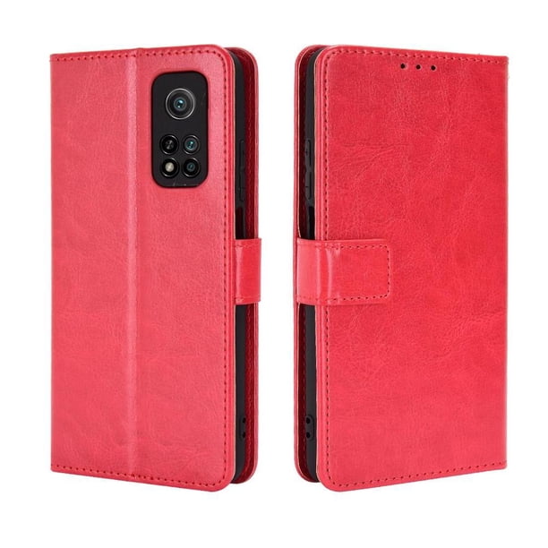 Funda tipo libro para Xiaomi 10T/10T PRO 5G, cartera todo‑en‑uno, funda multifuncional con tarjetero y correa de muñeca desmontable