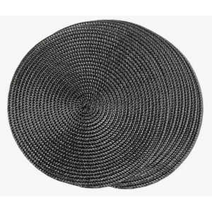 Atlas - Set De 10 Individuales Redondos Negro