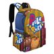 thumbnail image 2 of Mochila Desmarcar Paula y Amigos 42x30x15cm, 2 of 6