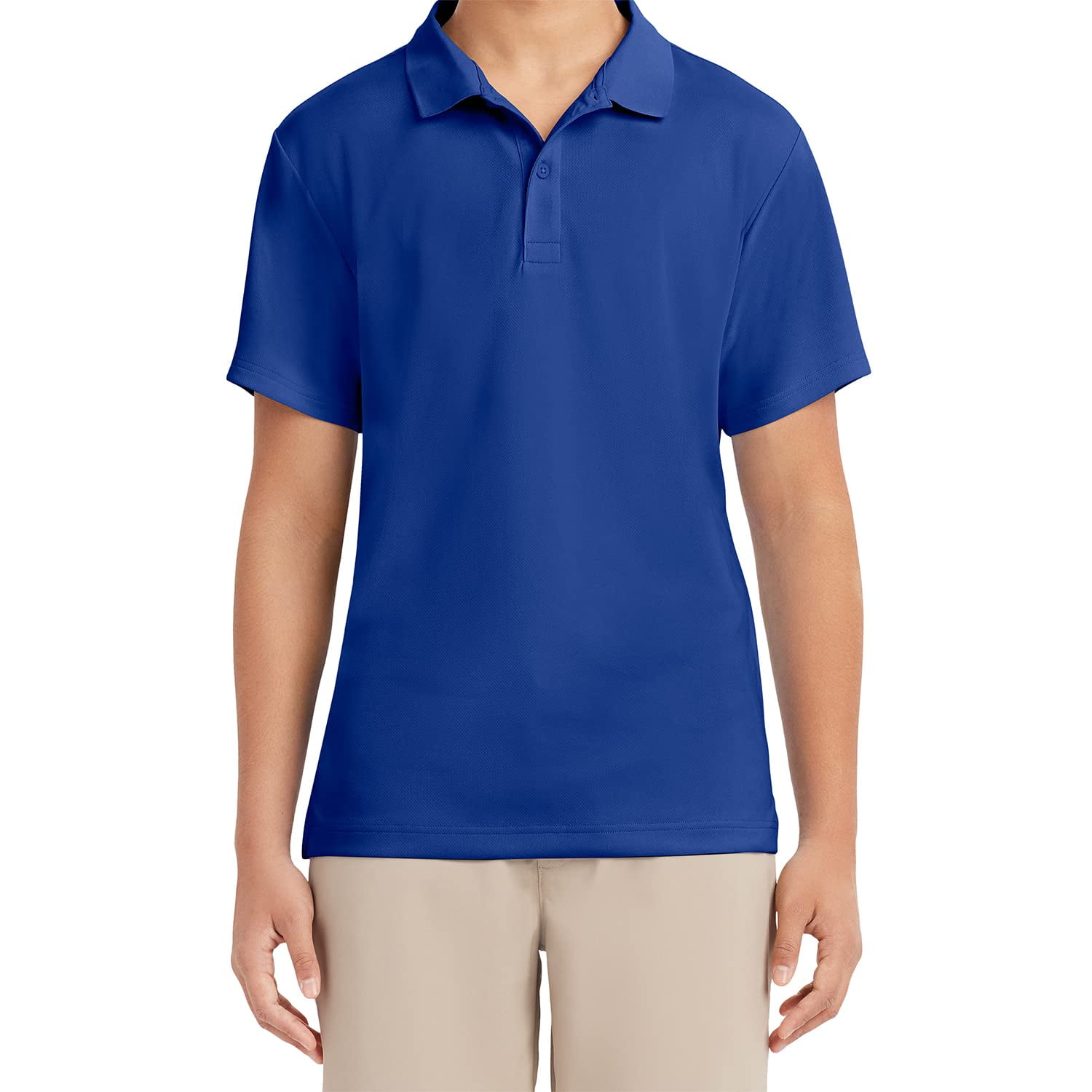 Polo Izod Short Sleeve Performance Para Hombre Azul