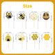 thumbnail image 4 of Pretyps 32 toppers para cupcakes de abejita con brillo, 4 of 7