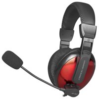 Audífono Gaming Xtrike Me Con Micrófono Negro/Rojo 3.5 Aux