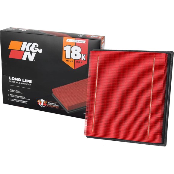 Engine Air Filter Long Life 18 000 Mile Replacement Air Filter
