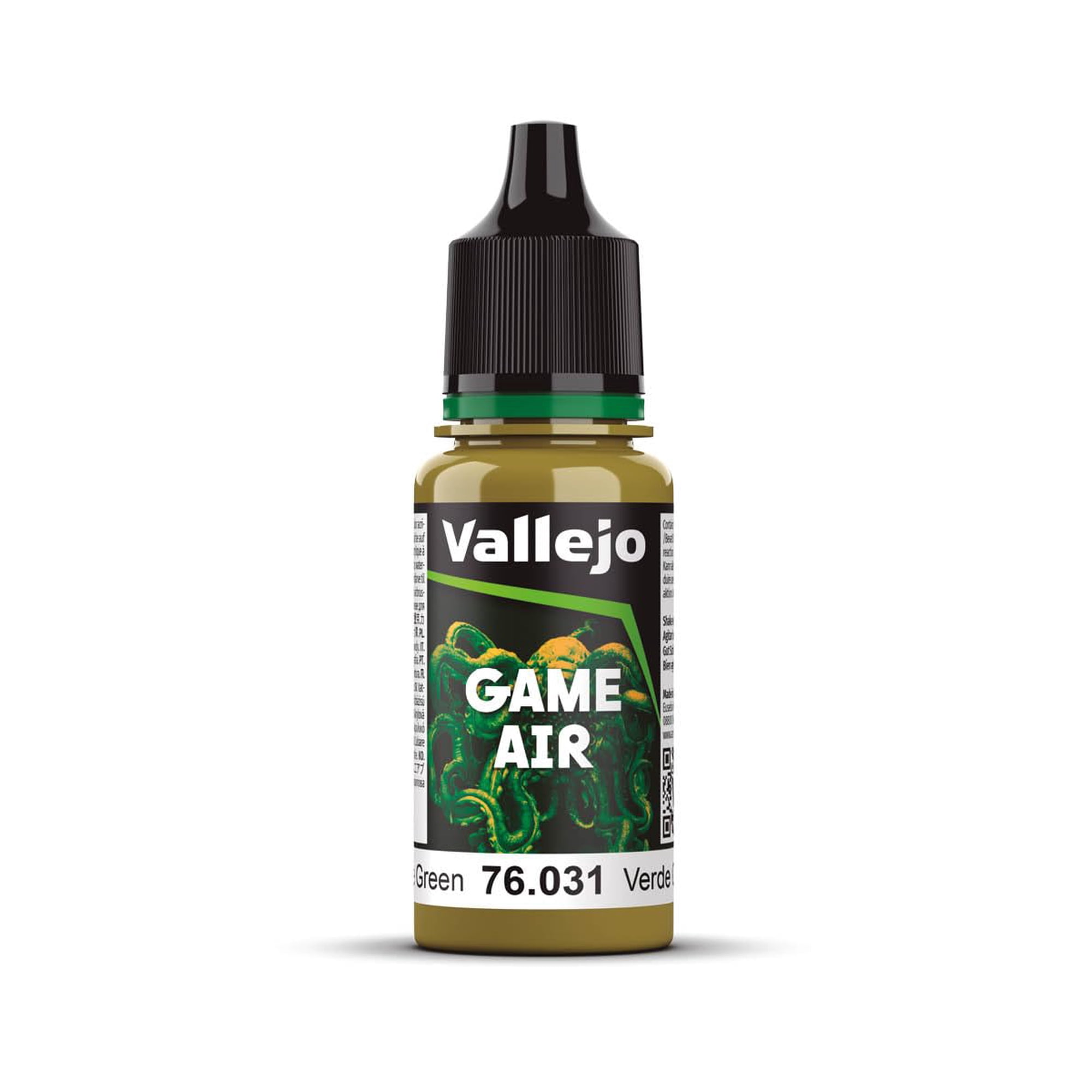 Pintura Vallejo Game Air 76031, Color Verde Camuflaje, 18 Ml