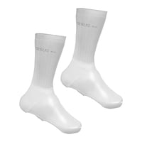 Magideal - 2 Piezas Cubierta Para Zapatos De Ciclismo Protector Impermeable Transpirable Accesorios Para Bicicleta Material Elástico Adecuado Para Mujeres Hombres Rutas Montaña Viajes Blanco