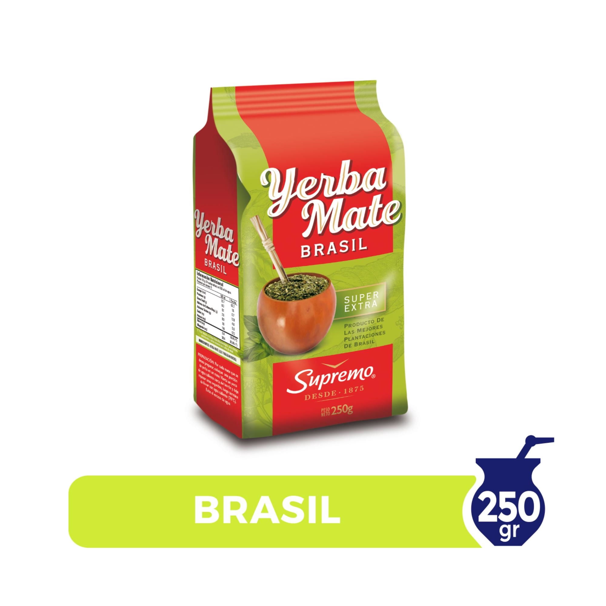 Yerba Mate Brasil Super Extra 250 g Supremo