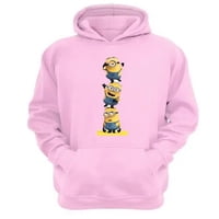 Genérico - Polerón Canguro Pequeños Amarillos Rosa Talla S Unisex