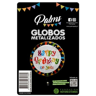 Globo Aluminio Diseño Redondo 1 1 Un Palms