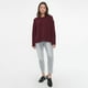 thumbnail image 4 of Sweater Mujer Chenille Cuello Redondo Burdeo Corona, 4 of 5