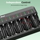 thumbnail image 5 of Baterías AA recargables BONAI 2800 mAh, paquete de 16 + cargador, 5 of 7