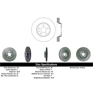 Disco Freno Para Auto C-Tek 121.99084