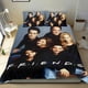 thumbnail image 1 of Amigos TV Conjunto de sábanas temático, trío de piezas, cómodo y amigable con la piel, diseño único, regalo de decoración para el hogar para familiares, amigos y fans, 90 cm * 190 cm, 1 of 6