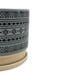 thumbnail image 5 of Macetero Maceta De Ceramica Gris Con Patrones Negros M, 5 of 7