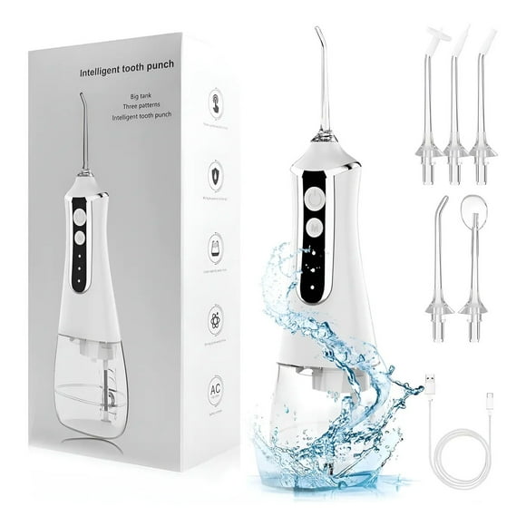 Limpiador De Dientes Portátil Usb Recargable, Water Flosser - Blanco