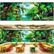thumbnail image 1 of Fondo de escenario Season's Friends 5,5 m x 1,8 m Selva Tropical, 1 of 6