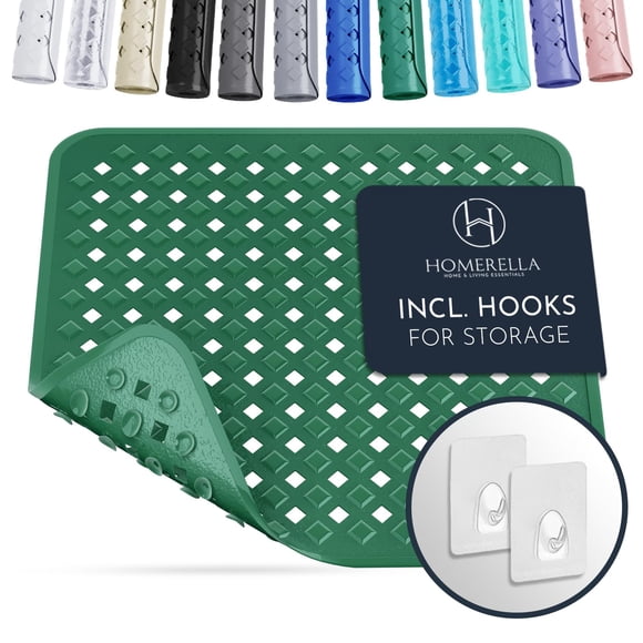 Alfombra de ducha Homerella antideslizante de 53 x 53 cm con ventosas