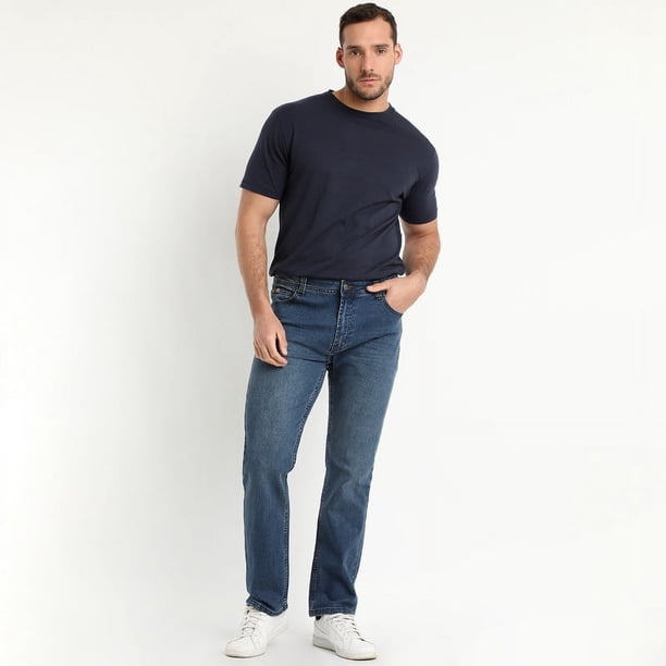 Jeans Regular Fit Azul Piedra