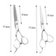 thumbnail image 4 of Tijeras para zurdos, tijeras de peluquero, tijeras de peluquería para zurdos, tijeras de dientes planos de 6 pulgadas, tijeras de peluquería profesionales para zurdos., 4 of 5