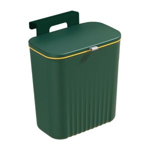 Bothyi - Cubo De Basura Colgante Para Cocina Con Tapa, Cubo De Basura Para Baño, Dormitorio, Hogar, Verde