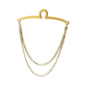 Genérico - Clip De Corbata Para Hombre, Regalo Del Día Del Padre, Cadena Decorativa Para Novio, Ceremonias, Color Dorado