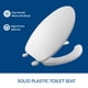 thumbnail image 2 of Asiento de inodoro Bemis 175 Commercial con parte delantera abierta alargada, color blanco, 2 of 7