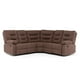 thumbnail image 1 of Sofá Seccional Reclinable Malibu Tela Café, 1 of 10