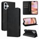 thumbnail image 1 of Funda Cartera para iPhone 16 Plus con Ranuras Tarjetas y Soporte - Protección Completa Negro, 1 of 5