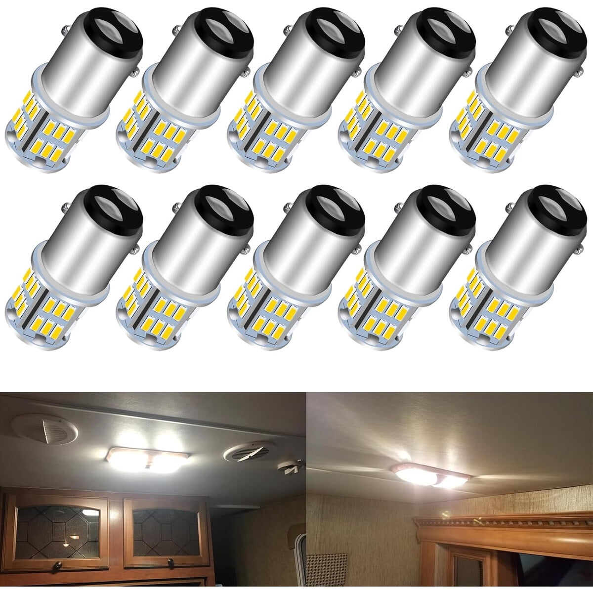 Ampolleta Led Unxmrff 1142 Ba15d 12v 2w Luz Cálida Pack 10