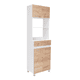 thumbnail image 3 of Mueble Microondas Alto 4 Puertas 1 Cajón Luna 210x60x49,1 Cm Fresno Y Blanco, 3 of 19