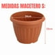 thumbnail image 2 of Macetero Redondo Pequeño 29cm Boca Exterior Plastico Duro Marrón Pequeño S, 2 of 4