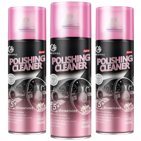 Limpiador y abrillantador interior para auto DONKEYPRO 450 ml con protección UV