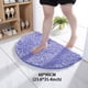 thumbnail image 1 of 1pc Soft and Comfortable Chenille Semicircle Shaggy Rug for Bathroom and Bedroom - Anti-Skid and Absorbent Carpet for Toilet and Household - Durable Floor Mat for Home Decor and Comfort, 1 of 5