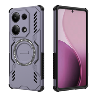 Funda Foxdock Para Xiaomi Redmi Note 13 Pro 4G , Magnética, Resistente A Golpes, Con Soporte, Unisex, Carga Inalámbrica