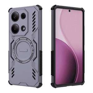 Funda Foxdock Para Xiaomi Poco M6 Pro 4G , Magnética, Resistente A Golpes, Con Soporte, Unisex, Carga Inalámbrica
