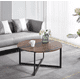 thumbnail image 2 of Mesa De Centro Redonda 80cm Oak Madera Oscura, 2 of 3