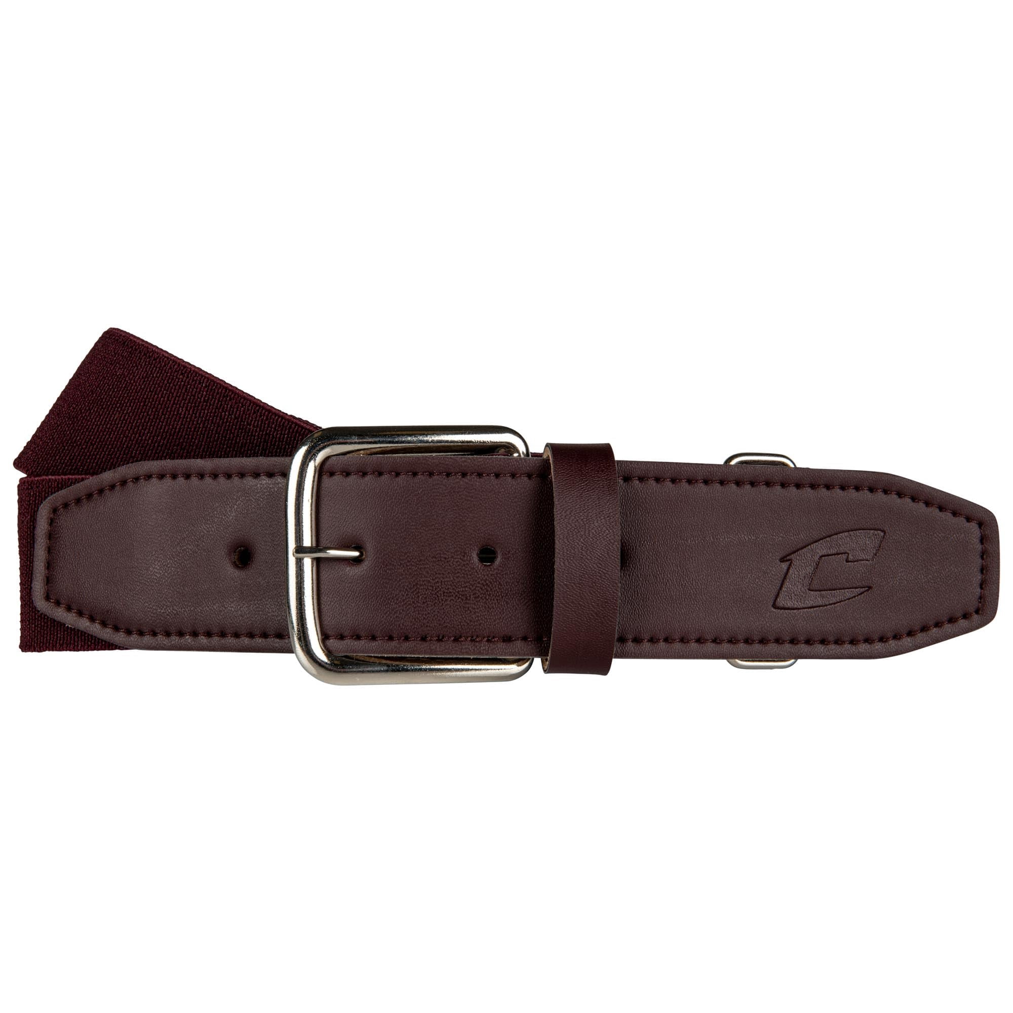 Cinturón De Béisbol Champro Brute Maroon Para Adultos, Tamaño 24-48 Pulgadas