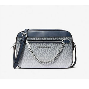 Cartera Michael Kors Womens Jet Set Large Ombr Signature Logo Crossbody Body 35R5Sttc9V-Navy