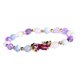 thumbnail image 1 of Feng Shui Pixiu Pulsera Atraer Riqueza Dinero Joyería Para Hombres Mujeres Púrpura, 1 of 5