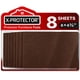 thumbnail image 1 of Protectores de fieltro para muebles X-PROTECTOR, 8 piezas, 15 x 11 cm, color café, 1 of 6