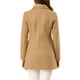 thumbnail image 3 of INSPIRE CHIC Abrigo de Mujer con Cuello Peter Pan Doble Botonadura Trinchera de Invierno Caqui XS, 3 of 7