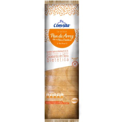 Pan De Molde Blanco Sin Glúten 1 Un 400 Gr Convida