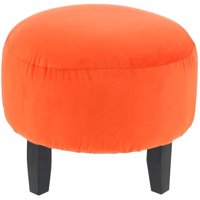 Máxima Design - Pouf Jack Naranjo Felpa 48X48X40 Cm